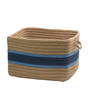 Garden Banded Square Braided Storage Basket