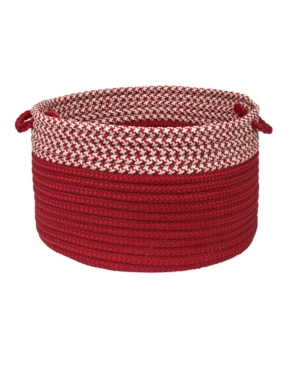Colonial Mills Houndstooth Dipped Braided Storage Basket