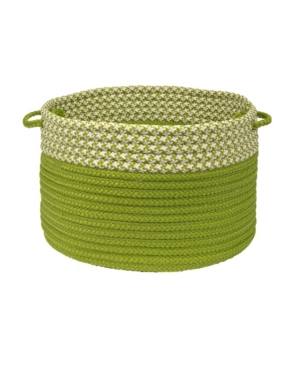 Colonial Mills Houndstooth Dipped Braided Storage Basket