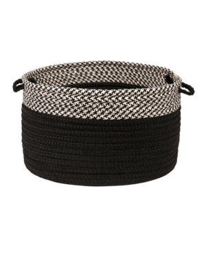 Colonial Mills Houndstooth Dipped Braided Storage Basket