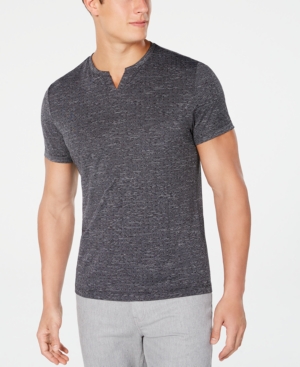 Alfani Men's End On End Dot T-shirt, Created For Macy's In Deep Black