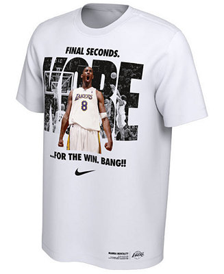 Nike Men's Kobe Bryant Los Angeles Lakers Final Second T-Shirt ...