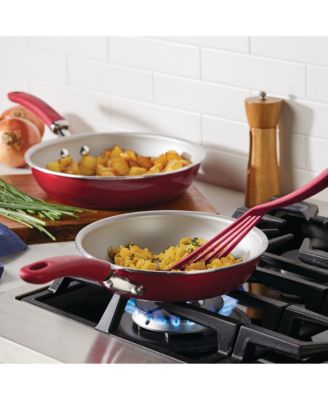 Create Delicious Aluminum Nonstick Skillet 9.5" and 11.75" Twin Pack