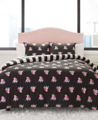 Betsey Johnson Romantic Roses Comforter Set, King - Macy's