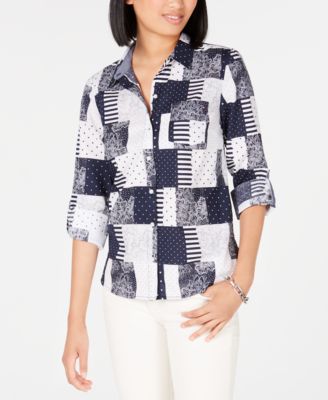 macy's tommy hilfiger blouses