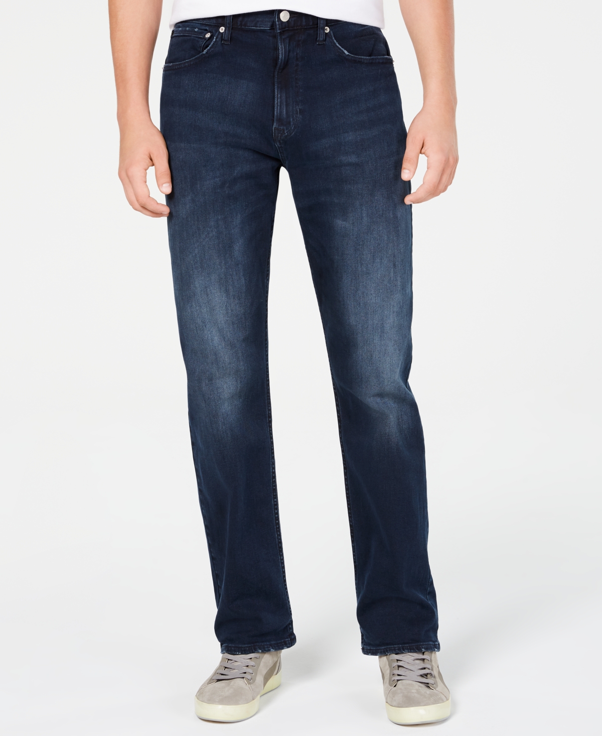 UPC 013283515420 product image for Calvin Klein Men's Straight-Fit Stretch Jeans | upcitemdb.com