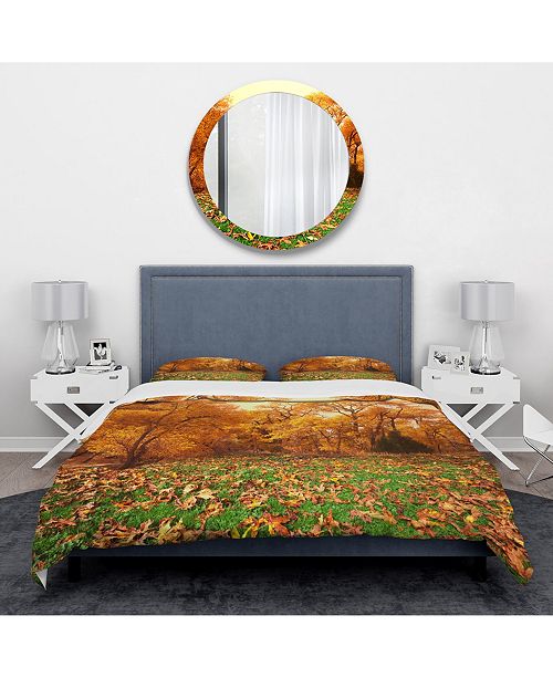 Design Art Designart Beautiful Autumn With Green Grass Vintage