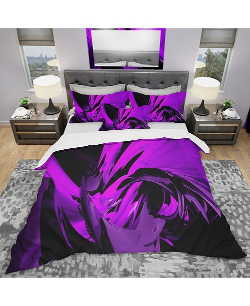 Design Art Designart Purple And Grey Mixer Modern And