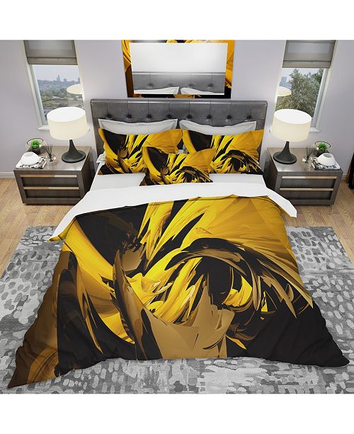 Design Art Designart Yellow And Grey Mixer Modern And