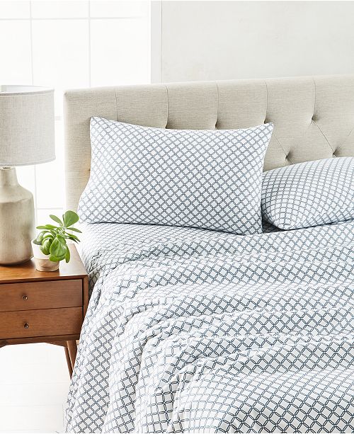 Sanders Printed Microfiber Sheet Sets, Created for Macy's ...