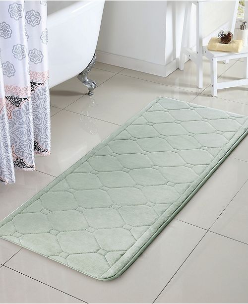 VCNY Home Bella 24" x 60" Memory Foam Bath Runner & Reviews Bath Rugs