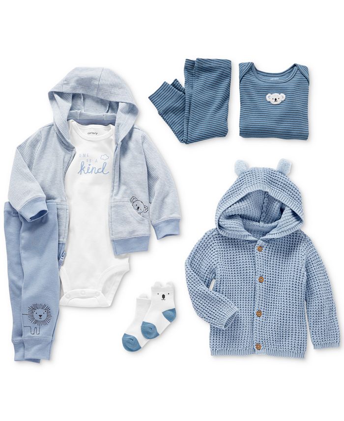 Carter's Baby Boys Hooded Cardigan Sweater with 3D Ears Macy's
