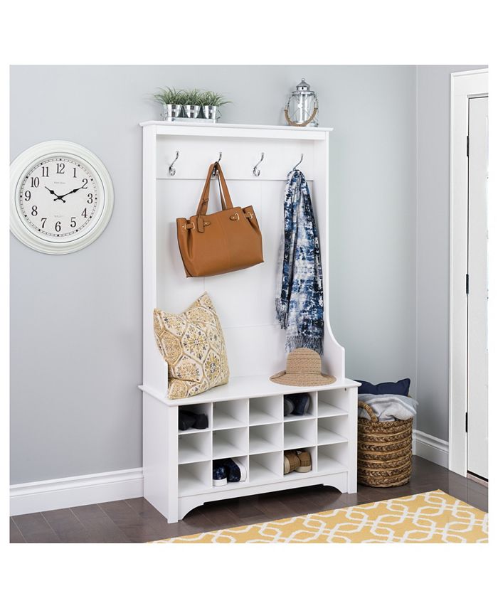 Prepac Hall Tree with Shoe Storage Macy's