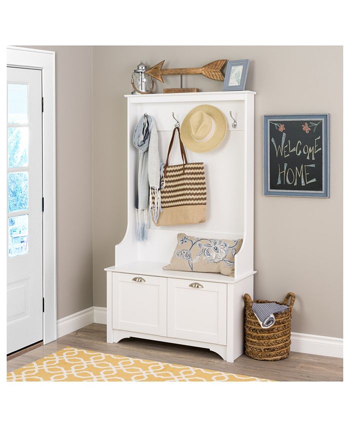 Prepac Wide Hall Tree with Shaker Doors Macy's