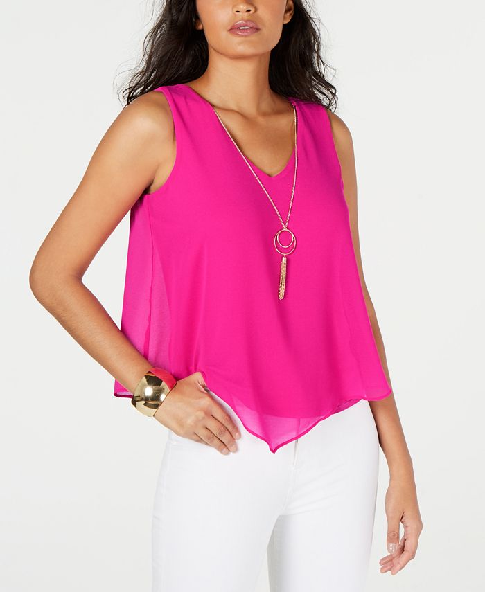 Thalia Sodi Sleeveless Necklace Top Created for Macy s Macy s
