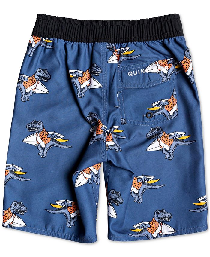 Quiksilver Toddler & Little Boys Everyday Dinos Printed 14" Swim Trunks