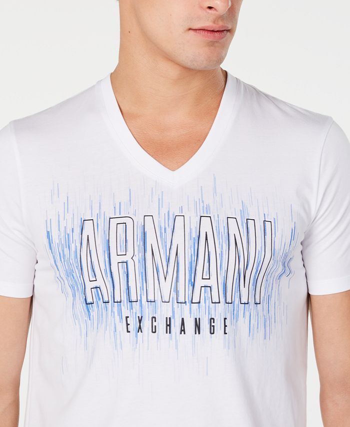 A|X Armani Exchange Men's Slim-Fit Stenciled Logo T-Shirt & Reviews - T ...