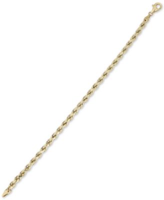 Rope Chain Bracelet in 10k Gold