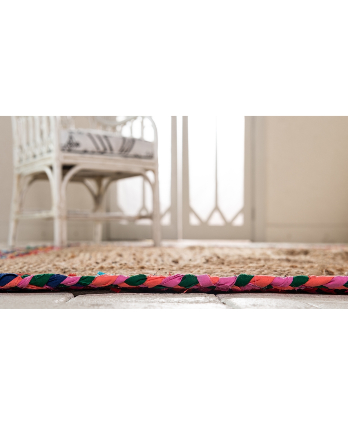 Bayshore Home Chindi Border Chb2Area Rug - Natural