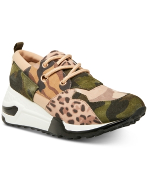 Steve Madden Women's Cliff Sneakers In Khaki Olive