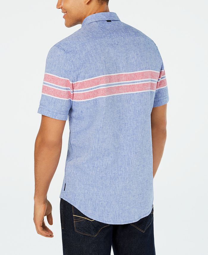 Sean John Men's Wraparound Chest Stripe Shirt Macy's