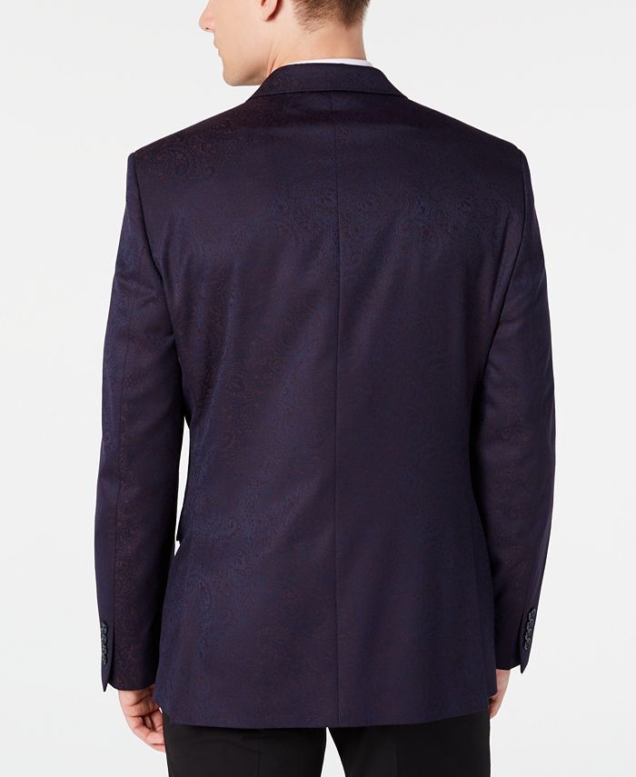 Ryan Seacrest Distinction Men's Modern-Fit Dinner Jacket Gray Size 42