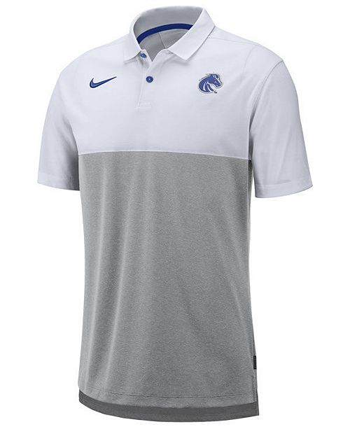 Nike Men S Boise State Broncos Dri Fit Colorblock Breathe Polo
