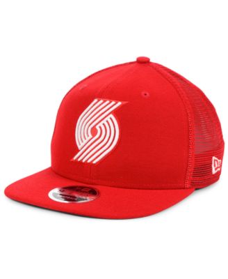 trail blazers trucker hat