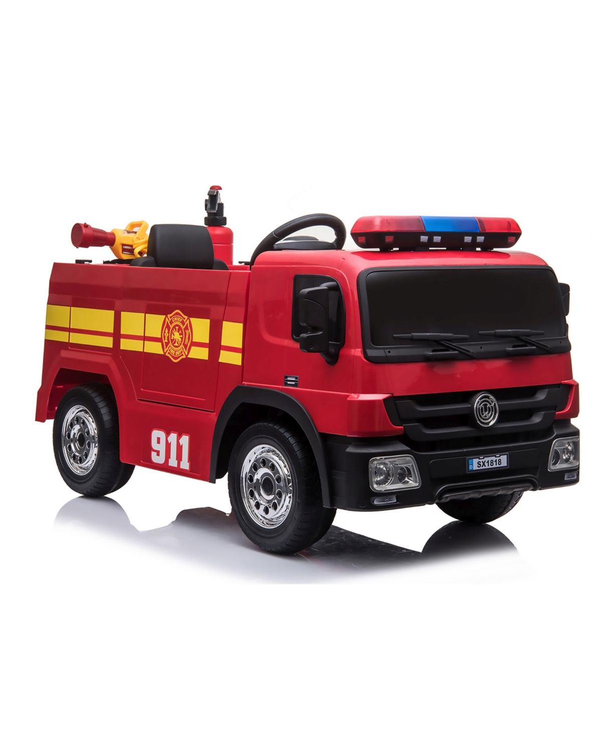 Blazin' Wheels Kids' 12 Volt Battery Operated Fire Truck In Red