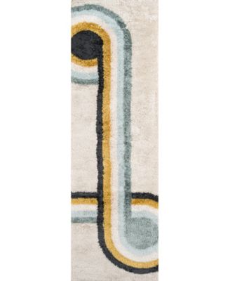 Novogratz Retro Ret-3 Blue 5' x 7'6" Area Rug