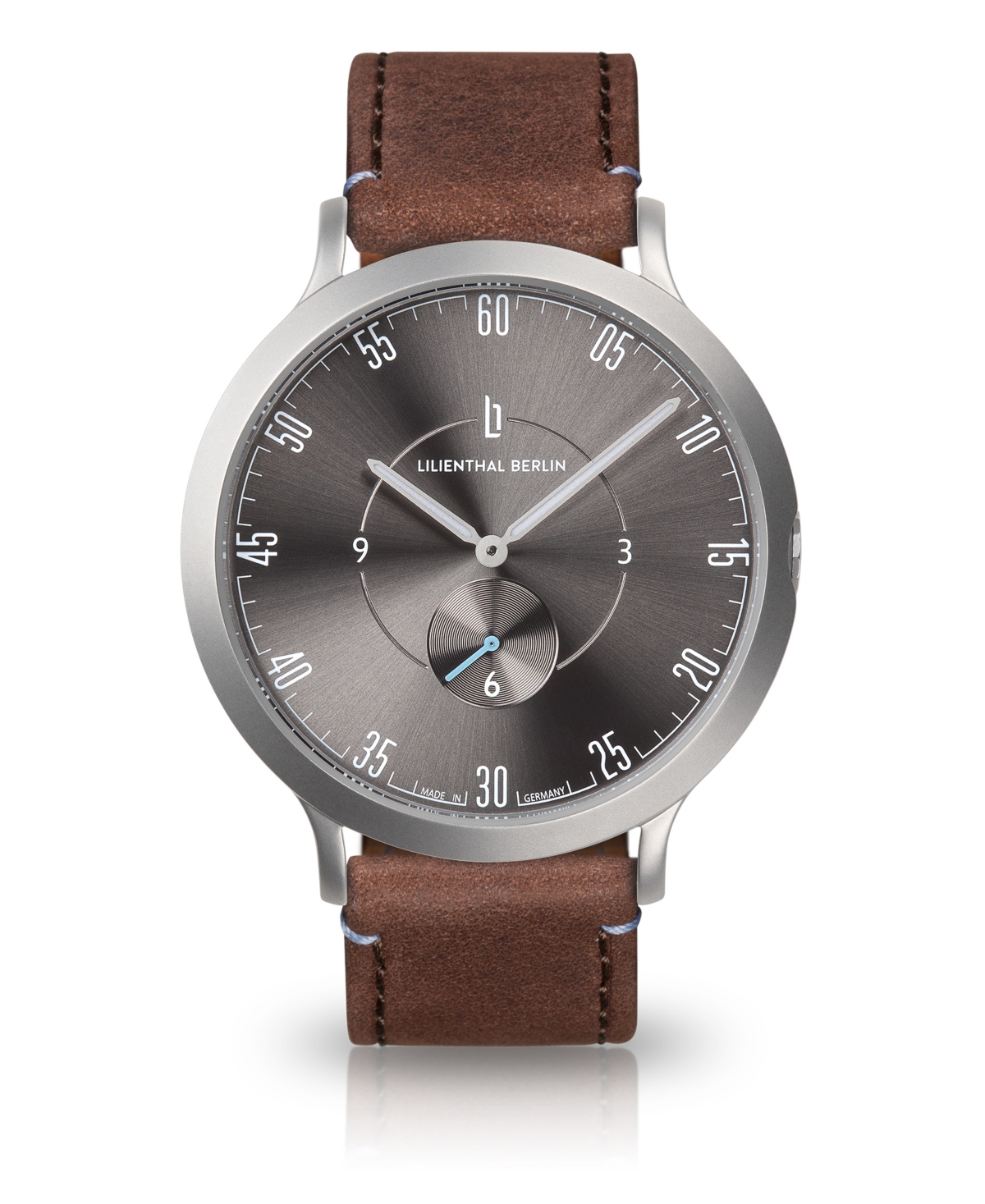 Lilienthal Berlin L1 Gray Leather Watch 42mm