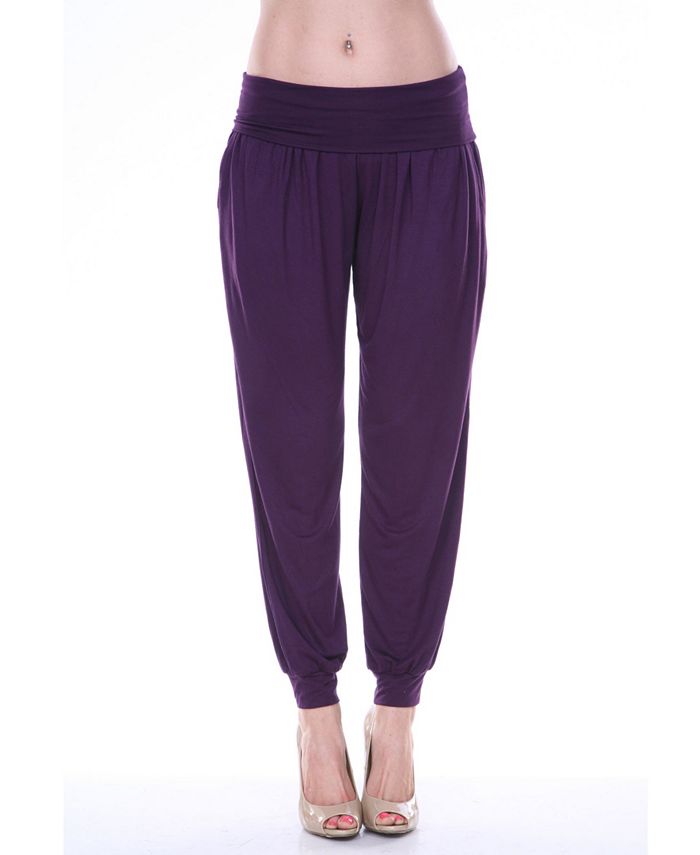 white mark harem pants
