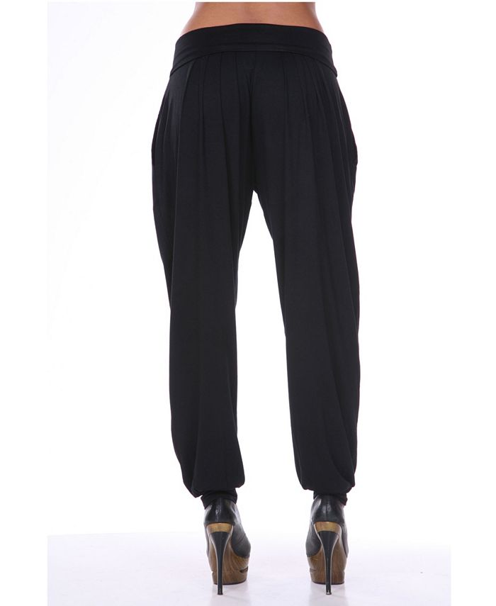 white mark harem pants