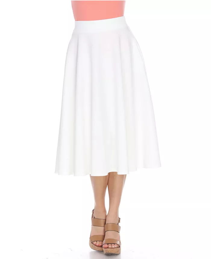 Flared Midi Skirt with Pockets - thumbnail 2