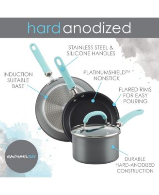 Create Delicious Hard Anodized Aluminum Nonstick 10.25" Deep Skillet