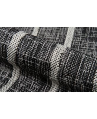 Novogratz Villa Vi-03 Charcoal 3'3" x 5' Outdoor Area Rug