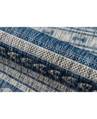 Novogratz Villa Vi-04 Blue 7'10" x 10'10" Outdoor Area Rug