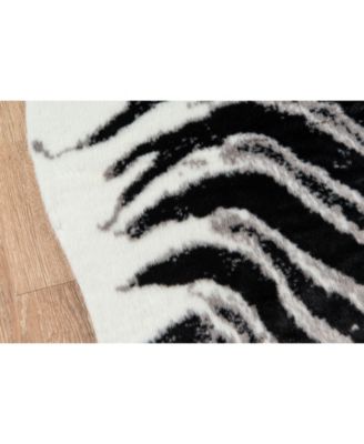 Acadia Aca-1 Zebra 5'3" x 7'10" Area Rug