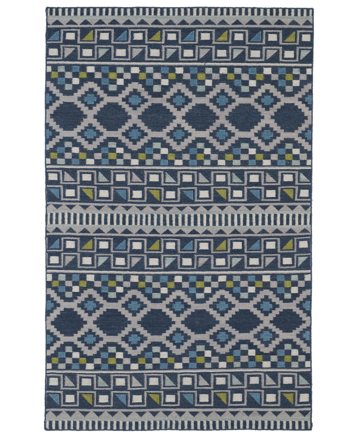 Kaleen Nomad NOM08-17 Blue 5' x 8' Area Rug - Blue
