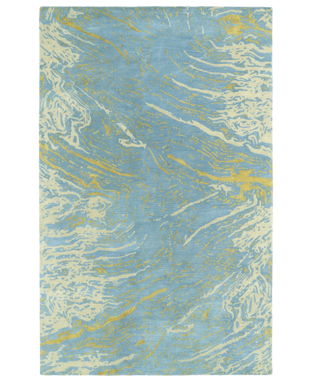 Kaleen Brushstrokes BRS01-17 Blue 5' x 7'9in Area Rug - Blue