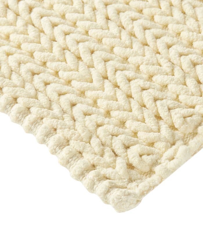 Madison Park CLOSEOUT! Lasso YarnDyed Cotton Chenille Bath Rug, 24" x 40" & Reviews Bath Rugs