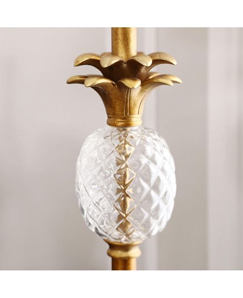 Abbyson Living Farah Antiqued Gold Pineapple Floor Lamp Reviews