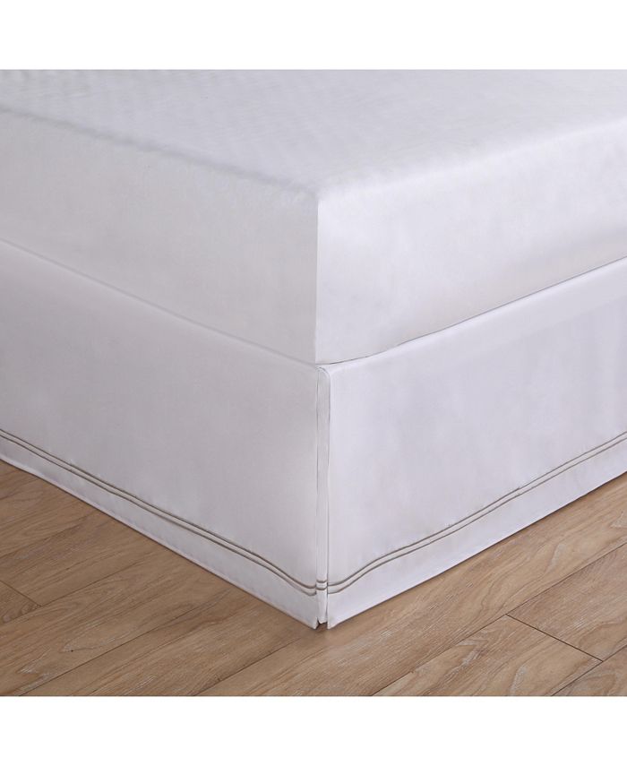 Lux Hotel Baratta Embroidered Twin Bed Skirt & Reviews - Sheets ...