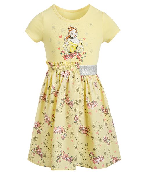 Disney Little Girls Belle Roses Dress Reviews All Girls Dresses