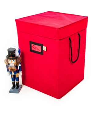 Santa's Bag 17" Christmas Nutcracker Collectibles Storage Box In Red