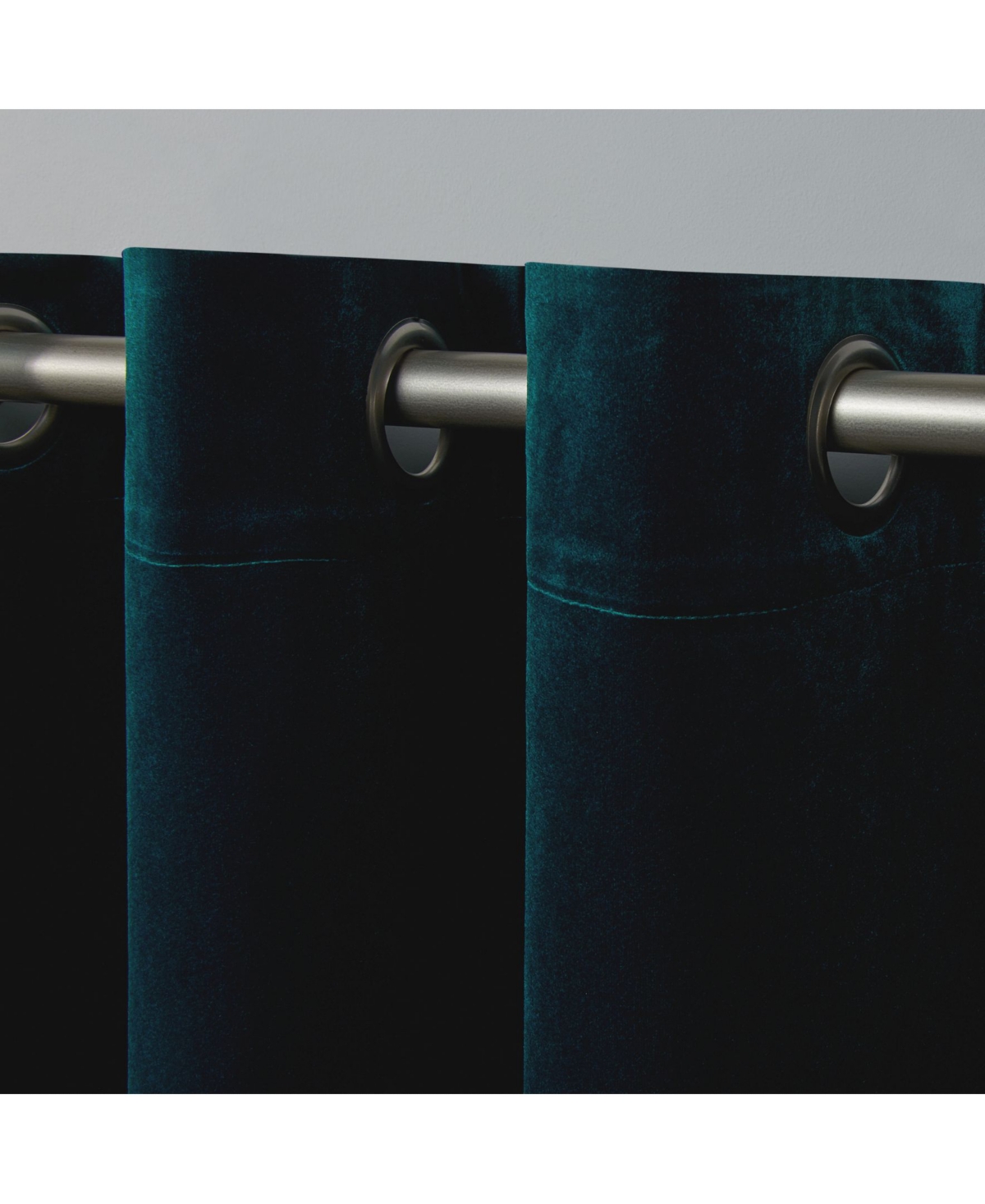 Exclusive Home Velvet Heavyweight Grommet Top Curtain Panel Pair, 54