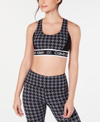 macy's calvin klein sports bra