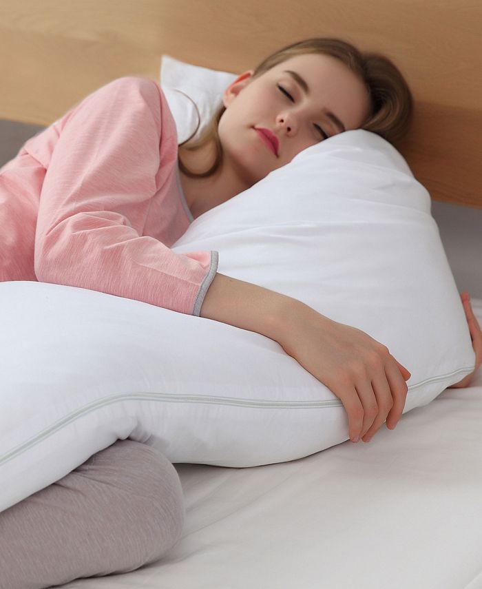 Cheer Collection Hypoallergenic Down Alternative Side Body Pillow with