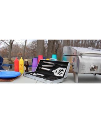 Deluxe Stainless-Steel Grill Set 14-Piece