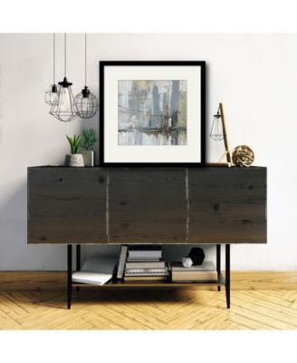 Midtown Bridge II 16" x 16" Framed and Matted Art